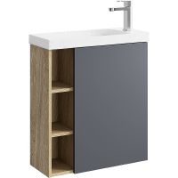 Товар: Корпус тумбы под раковину Aqwella Alba 60 R ALB0106RDD подвесной Дуб Давос - фото 2 Корпус тумбы под раковину Aqwella Alba 60 R ALB0106RDD подвесной Дуб Давос — фото 2, Мебель для ванной