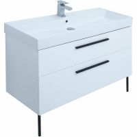 Товар: Тумба под раковину Aquanet Nova 100 249922 подвесная Белая глянцевая - фото 6 Тумба под раковину Aquanet Nova 100 249922 подвесная Белая глянцевая — фото 6, Мебель для ванной