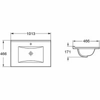 Товар: Раковина Vincea 100 VBS-13100MA Антрацит матовый - фото 2 Раковина Vincea 100 VBS-13100MA Антрацит матовый — фото 2, Раковины встраиваемые сверху
