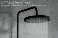 Душевая система Gappo G03-6 Черная матовая Хром арт-G2403-6 — фото 10, Душевые стойки