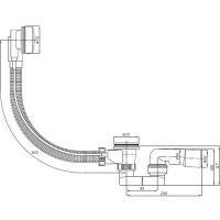 Слив-перелив PlastBrno EVSE150 Хром Белый — фото 2, Сливы-переливы