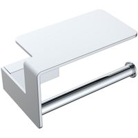 Держатель туалетной бумаги Boheme Q 10941-CR с полочкой Хром — фото 1, Держатели туалетной бумаги