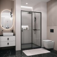 Товар: Душевая дверь Grossman Style 100 100.K33.05.100.21.00 профиль Черный матовый стекло прозрачное - фото 4 Душевая дверь Grossman Style 100 100.K33.05.100.21.00 профиль Черный матовый стекло прозрачное — фото 4, Душевые двери в нишу