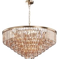 Люстра Maytoni Neoclassic Revero MOD085PL-16G Прозрачная Золото — фото 1, Люстры