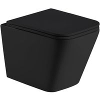 Унитаз WeltWasser Gelbach 043 MT-BL 10000011966 подвесной Черный матовый с сиденьем Микролифт — фото 1, Подвесные унитазы