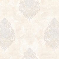 Обои Prima Italiana Ortisei 80524 Винил на флизелине (1,06*10) Бежевый/Бирюзовый, Дамаск — фото 1, Обои для стен