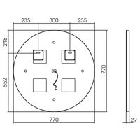 Зеркало Silver Mirrors Перла Neo 77 LED-00002400 с подсветкой с сенсорным выключателем — фото 18, Зеркала в ванную комнату