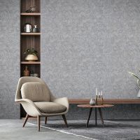 Обои Fipar Felicita R 23318 Винил на флизелине (1,06*10,05) Белый/Серебряный, Штукатурка — фото 2, Обои для стен