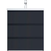 Тумба под раковину AM.PM Gem S 75 M91FSX0752GM Графит матовый — фото 1, Тумбы под раковину