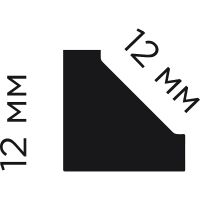 Молдинг HIWOOD D12V2 2700x12x12 мм — фото 2, Молдинги