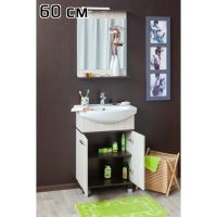 Зеркало Sanflor Толедо 60 Н0000001259 Венге Северное дерево светлое — фото 1, Зеркала в ванную комнату