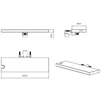 Душевая система Vincea Inspire VSFW-433TI4RMB с термостатом Черная матовая — фото 20, Встраиваемые душевые комплекты