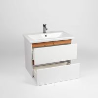 Товар: Тумба под раковину VIANT Мальта 80 VMAL80CO-T2YP подвесная Белая Дуб Вотан - фото 4 Тумба под раковину VIANT Мальта 80 VMAL80CO-T2YP подвесная Белая Дуб Вотан — фото 4, Мебель для ванной