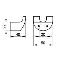 Крючок для полотенца Keuco Elegance New 11613 010000 Хром — фото 3, Крючки для полотенец