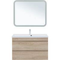 Товар: Тумба под раковину Aquanet Нота New 100 334200 подвесная Дуб светлый - фото 4 Тумба под раковину Aquanet Нота New 100 334200 подвесная Дуб светлый — фото 4, Тумбы под раковину