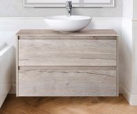 Тумба под раковину BelBagno Kraft 80 KRAFT-800-2C-SO-RGB подвесная Rovere Galifax Bianco — фото 6, Тумбы под раковину