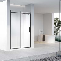 Душевая дверь Vincea Como-N 160 профиль Черный стекло прозрачное арт-VDS-4CN160CLB — фото 3, Раздвижные душевые двери