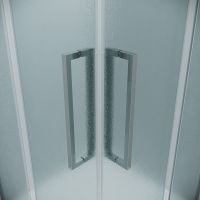 Душевой уголок Grossman Cosmo 90х90 300.K33.02.9090.10.02 профиль Хром стекло шиншилла — фото 6, Квадратные душевые уголки