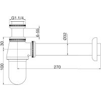 Товар: Сифон для раковины Webert AC0021065 Бронза - фото 2 Сифон для раковины Webert AC0021065 Бронза — фото 2, Сифоны для раковины