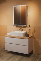 Зеркальный шкаф Silver Mirrors Киото-3 60 LED-00002824 с подсветкой Черный — фото 6, Зеркальные шкафы в ванную