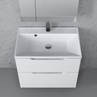 Тумба под раковину Raval Wector 70 Wct.01.70/P/W/MD подвесная Белая — фото 4, Тумбы под раковину