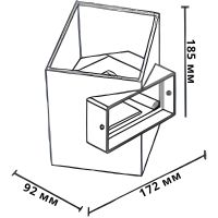 Настенный светильник Crystal Lux CLT 227W WH-GO Белый Золото — фото 3, Светильники