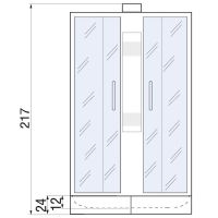 Душевая кабина River Amur 90x90 МТ Б/К 10000001287 с поддоном — фото 3, Душевые кабины