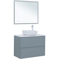 Тумба под раковину Aquanet Арт 90 313276 подвесная Мисти грин — фото 13, Тумбы под раковину