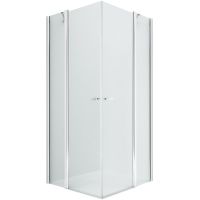 Душевой уголок New Trendy New Soleo Chrome 110х110 K-0751 профиль Хром стекло прозрачное — фото 1, Квадратные душевые уголки