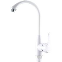 Смеситель для кухни Ростовская Мануфактура Сантехники PL5-017F Белый — фото 1, Смесители