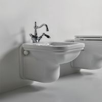 Биде Kerasan Waldorf 4125K1bi/cr*1 подвесное Белое — фото 4, Биде