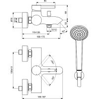 Товар: Смеситель для ванны Ideal Standard Ceraline BC270AA Хром - фото 10 Смеситель для ванны Ideal Standard Ceraline BC270AA Хром — фото 10, Смесители