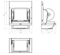 Диспенсер для бумажных полотенец Nofer Нержавеющая сталь арт-12053.PA — фото 3, Диспенсеры бумажных полотенец