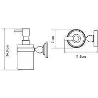 Дозатор для жидкого мыла WasserKRAFT Diemel K-2299 Хром — фото 3, Дозаторы
