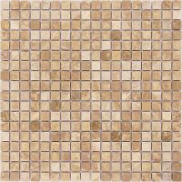 Мозаика Caramelle mosaic Pietrine 4 мм Emperador Light POL 30,5x30,5 см — фото 1, Мозаика