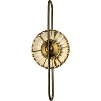 Настенный светильник Artelamp Almaaz A2563AP-1PB Прозрачный Полированная медь — фото 1, Светильники