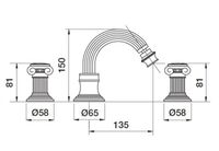 Товар: Смеситель для биде Cezares Olimp OLIMP-BBS2-02-M Бронза - фото 2 Смеситель для биде Cezares Olimp OLIMP-BBS2-02-M Бронза — фото 2, Смесители
