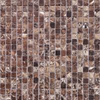 Мозаика Caramelle mosaic Pietrine 4 мм Emperador Dark POL 30,5x30,5 см — фото 1, Мозаика