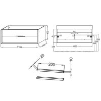 Товар: Тумба под раковину Jacob Delafon Vivienne 120 EB1509-N18-N18 подвесная Белая ручки Хром - фото 3 Тумба под раковину Jacob Delafon Vivienne 120 EB1509-N18-N18 подвесная Белая ручки Хром — фото 3, Тумбы под раковину