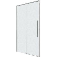 Душевая дверь Grossman Galaxy 130 100.K33.01.130.10.02 профиль Хром стекло шиншилла — фото 2, Раздвижные душевые двери