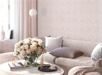 Обои Alessandro Allori Barbara 2610-3 Винил на флизелине (1,06*10,05) Бежевый, Дамаск — фото 2, Обои для стен