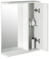 Зеркало со шкафом Mixline Норд 55 R 528386 Белый — фото 3, Зеркальные шкафы в ванную