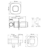 Гигиенический душ со смесителем WasserKRAFT Nuthe A9151.327.241.212 Черный матовый — фото 8, Душевое оборудование. Душевая программа
