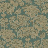 Обои Grandeco Ciara A 63403 Винил на флизелине (0,53*10,05) Зеленый/Золото, Деревья — фото 1, Обои для стен