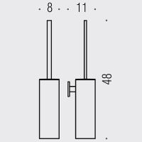 Ершик для унитаза Colombo Design Look B1607.OM Золото матовое — фото 2, Ершики для унитаза