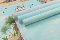 Обои детские Артекс New Look 6 10980-03 Винил на флизелине (1,06*10,05) Фиолетовый, Море/Птицы — фото 4, Обои для стен