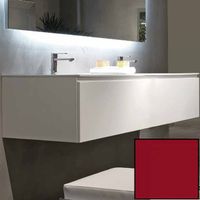 Тумба с раковиной SanVit Флай 100 kfly2100 в цвете Ral подвесная Красный глянец — фото 1, Тумбы с раковиной