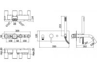 Товар: Смеситель для ванны Paffoni Light LIG001HG Золото - фото 2 Смеситель для ванны Paffoni Light LIG001HG Золото — фото 2, Смесители