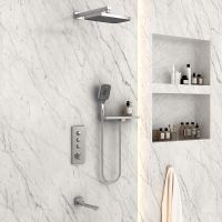 Душевая система Vincea VSFW-431T1RCH с термостатом Хром — фото 1, Встраиваемые душевые комплекты