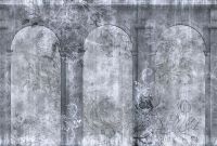 Фреска Ortograf Splendo 31752 Фактура флок FLK Флизелин (4*2,7) Серый, Цветы/Архитектура — фото 2, Фрески